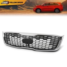 Fit For 2019-2020 Kia Sorento Front Bumper Upper Grille Assembly w/ Camera Hole picture