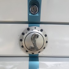 Scott Drake Shelby Cobra fuel tank cap designed for 1964-1973 Ford Mustangs picture