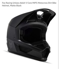Fox Racing Motocross Dirt Bike Helmet Adult V Core Mips Unisex size Small Black picture