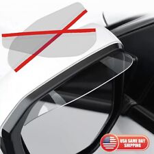 2x Clear Car Rear View Side Mirror Rain Board Sun Visor Eyebrow Guard Decorate picture