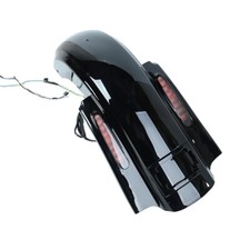No Cut Stretched Rear Fender w LED + Wire Harness for 2009-2020 Harley Touring picture