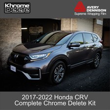 2017β2022 Honda CR-V Complete Gloss Black Chrome Delete Vinyl Overlay picture