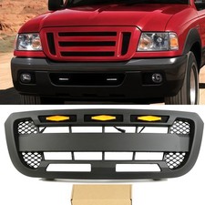 Matte Black Front Grille Fits For 2004 -2011 Ford Ranger Grille With LED Lights picture