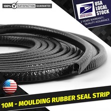 65.6ft U-Shape Black Car Door Edge Guard Molding Trim Rubber Edge Strip Seal picture