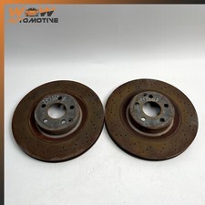 07-14 MERCEDES-BENZ W221 W216 S550  FRONT RIGHT & LEFT BRAKE DISC ROTOR PAIR OEM picture