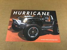 Jeep Hurricane Concept Vehicle Dealership Salesman Flyer picture