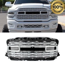 Bright White Front Bumper Grille w/ Camera Hole For 2020-2024 RAM 2500 3500 4500 picture