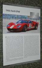 1966 Ford GT40 Info Spec Sheet Photo Feature Print 66 427 GT 40 3 picture