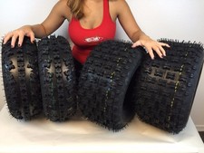 1999-2014 HONDA TRX 400EX MASSFX QUAD SPORT ATV TIRES 21X7-10, 20X10-9 SET 4 picture