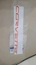 C6 Corvette Rear Bumper Dash Letters 3d Urethane Reflective Red GM 2005-13 picture