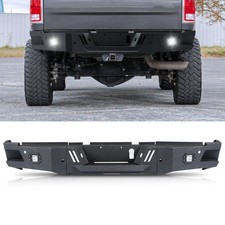 Fit for 2010-2018 Dodge Ram 2500 3500 Off Road Rear Bumper With LED Lights picture