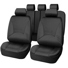 For Toyota Auto Car Seat Cover Full Set Leather 5-Seat Front Rear Protector picture