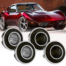 4PCS Smoked LED Tail Light&Backup Light lenses For 1975-79 Chevrolet Corvette C3 picture