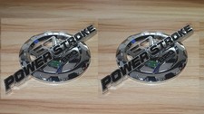 2Pc Chrome 6.7L Door Emblem Powerstroke B20 Badge Fit F-Trucks picture