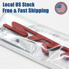 For SRT Front Grille Emblem 3D Matte Red Metal Badge Nameplate picture