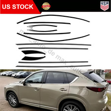 Fit Mazda CX-5 2017- 2025 Gloss Black Car Window Molding Trims Seal Belt Strips picture