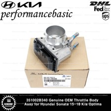 351002B340 Genuine OEM Throttle Body Assy for Hyundai Sonata 15-18 Kia Optima picture