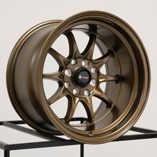 15x8/15x9 Vors TR3 4x100/4x114.3 0/0 Bronze Wheels Rims Set(4) 73.1 picture
