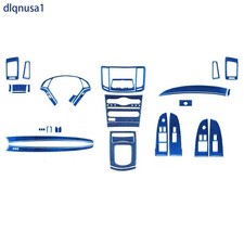 42Pcs Blue Carbon Fiber Full Interior Kits Trim For Infiniti G37 Coupe 2010-2013 picture