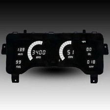 1997-2006 Jeep TJ Jeep LED Direct Replacement Gauge Cluster, White LEDs DP6014W picture