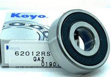 NEW KOYO 6201 2RS C3 DEEP GROOVE BALL BEARING, RUBBER SEALED 12x32x10 mm picture