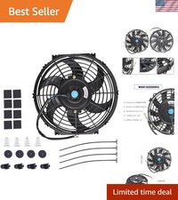 7 Inch Slim Fan Push Pull Electric Radiator Cooling Fan Universal High Perfor... picture