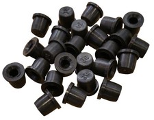 (25 Pack) Brake Bleeder Screw Caps Grease Zerk Fitting Cap 25 Pack, Black picture