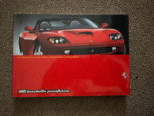 FERRARI 550 BARCHETTA OWNERS  MANUAL  #1698/01 part number 66623700 picture