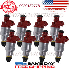 8x OEM Bosch Fuel Injectors for 1994 1995 BMW 530i 3.0L V8 0280150778 picture