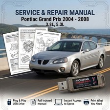 PONTIAC GRAND PRIX 2004 2005 2006 2007 2008 SERVICE REPAIR WORKSHOP MANUAL USB picture