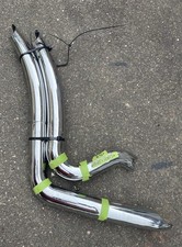 VANCE & HINES BIG RADIUS 2-INTO2 CHROME EXHAUST SYSTEM D341FC D340FC Harley picture