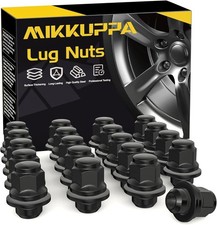 Mikkuppa 20pcs Black M12x1.25 Lug Nuts for Nissan Infiniti Factory Wheels picture