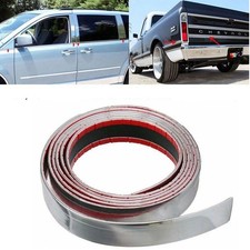 1'' Chrome Trim Molding Strip Car Door Window Bumper Side Trime Protector 10FT picture