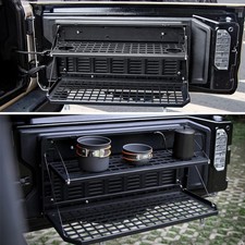 Fit Jeep Wrangler 2007-2026 JK JL 2-Tier Tailgate Table Foldable Storage Shelf picture