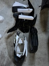 2013-2017 KTM 85 SX PLASTICS KIT  BLACK WHITE WITH SUBFRAME/AIRBOX/AIRBOOT picture