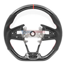 Hydro-Dip Carbon Fiber Steering Wheel Fit For Honda Civic 10th Type-R 2016-2020 picture