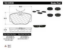 Disc Brake Pad Set fits 1986-1993 Saab 900 9000 C-TEK by Centric picture