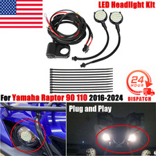 For Yamaha RAPTOR 90 RAPTOR 110 Complete LED Headlight Kit Fits 2016-2024 ATV US picture