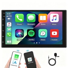 Double 2 Din 7” Car Stereo Touch Screen Car Radio Apple CarPlay Android Auto BT picture