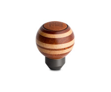 MOMO Targa Heritage Round Wood Shift Knob with Leather Insert picture