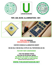FITS/FOR FERRARI 328, 512M, 512TR & TESTAROSSA DIAL ILLUMINATION picture