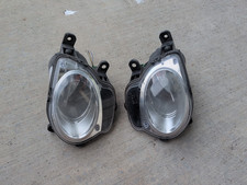 12-19 Fiat 500 Front Bumper Turn Signal Light Pair Halogen Chrome OEM picture