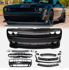 Front Bumper Kit Fit for 2015-2023 Dodge Challenger Hellcat Style w/Grille Lip picture