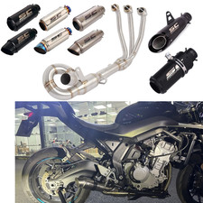 675SR Black Muffler for CF-Moto 675SS 675NK 2024-2026 Full Exhaust System Header picture