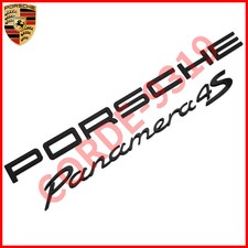 Gloss Black For PORSCHE Look Panamera 4S Letters Rear Badge Emblem Look Deck Lid picture
