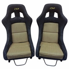 Universal Ultra Lightweight Fixed Mounted Bucket Seat With Rails Sliders Suede picture