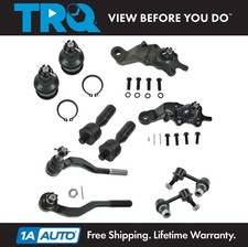 TRQ 10pc Kit Ball Joint Tie Rod Sway Bar link for 01-04 Toyota Tacoma Pickup 4WD picture