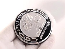 Affalterbach-AMG Logo Genuine Blcak Engine Hood Emblem / Badge 57mm picture