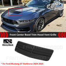 For Ford Mustang GT Darkhorse 2024-2025 Front Center Hood Vent Grill Gloss Black picture