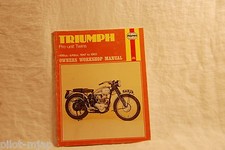 Haynes Triumph Owners Workshop Manual 500 & 650 Pre–Unit  1947–62 2nd Edition picture